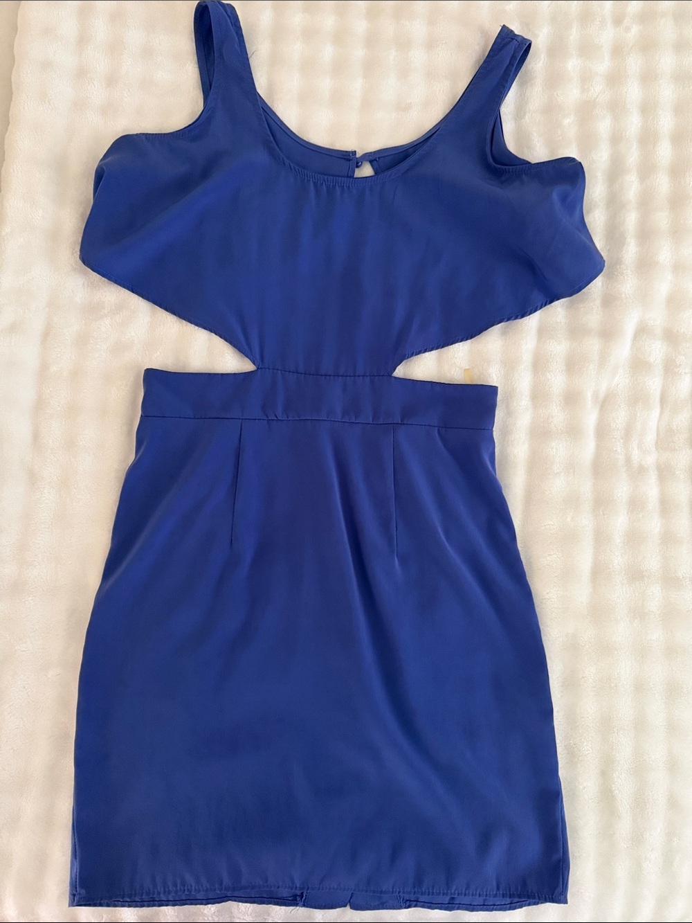 Royal Blue Cutout Dress - Kids